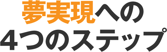 夢実現への4つのステップ